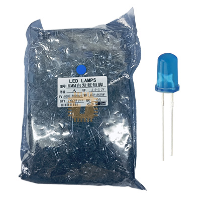 Original LED 5mm Blue Clear Pack (1000Pcs)