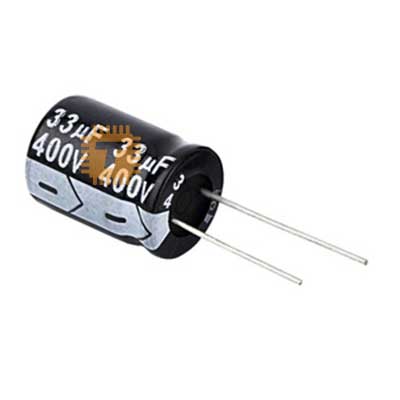 33uF 400V Electrolytic Capacitor THT