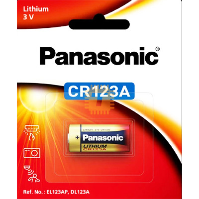 Panasonic 3V Photo Lithium Battery CR-123AW (Original)