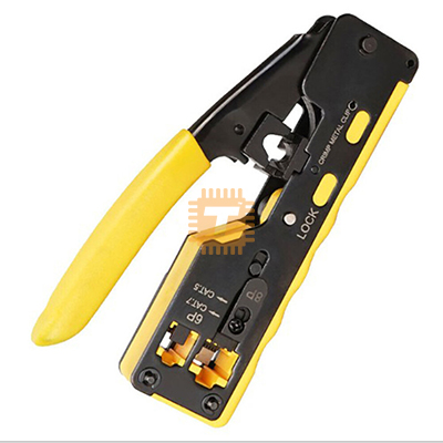 Modular Plug Crimping Tool for RJ45 RJ11 Cat7 Cat6 Cat5