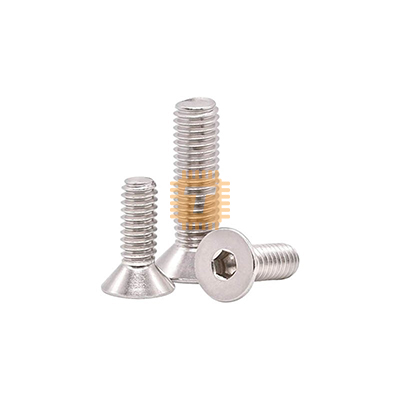 M5 50mm Stainless Steel Hex Flat Socket Head Countersunk Screw