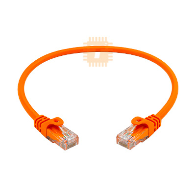 CAT6 Patch Cord 0.5m Orange Premium Line UTP RJ45 Ethernet Snag Proof (Made in Germany)